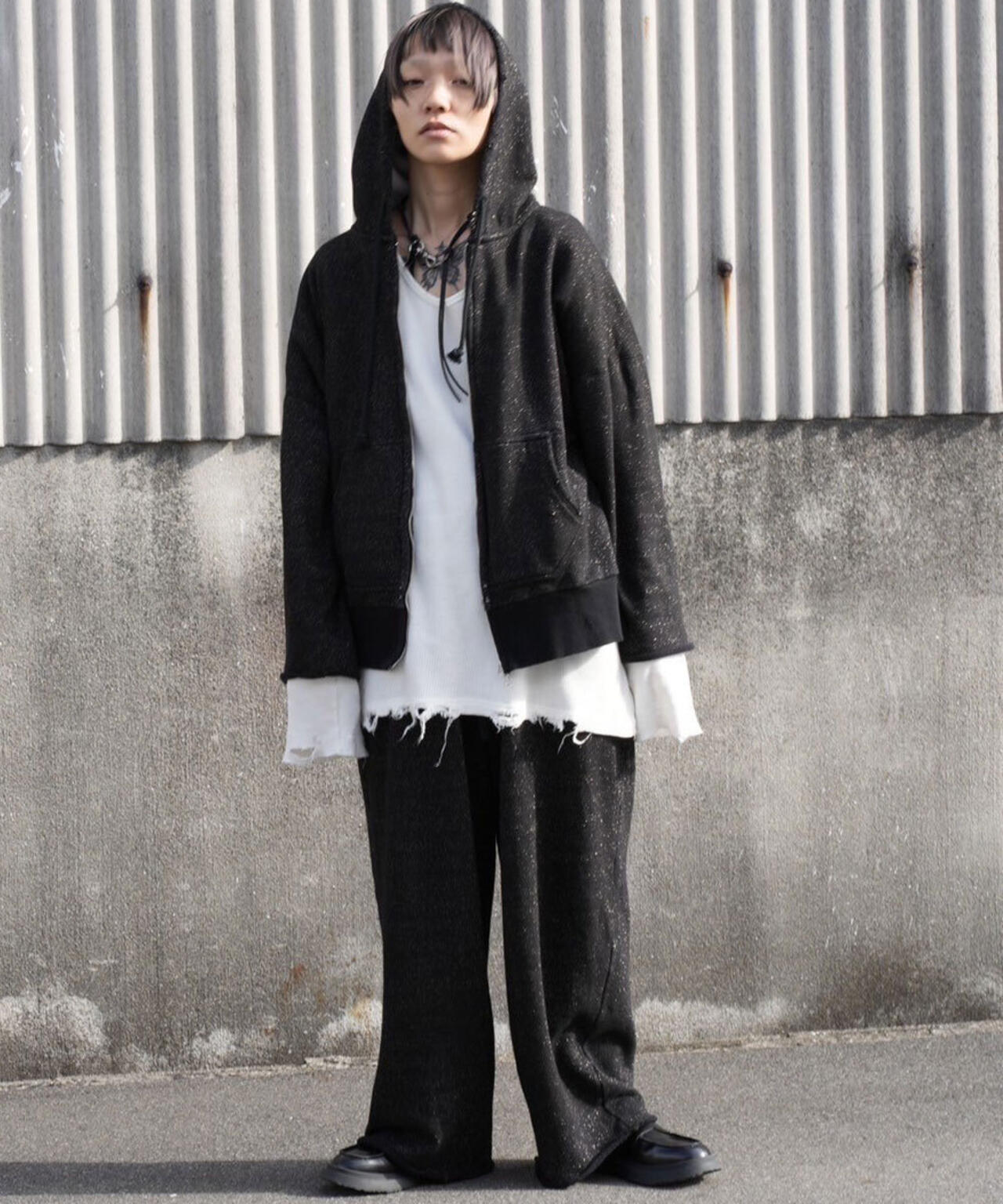 ANCELLM/アンセルム/DAMAGE SWEAT PANTS EX