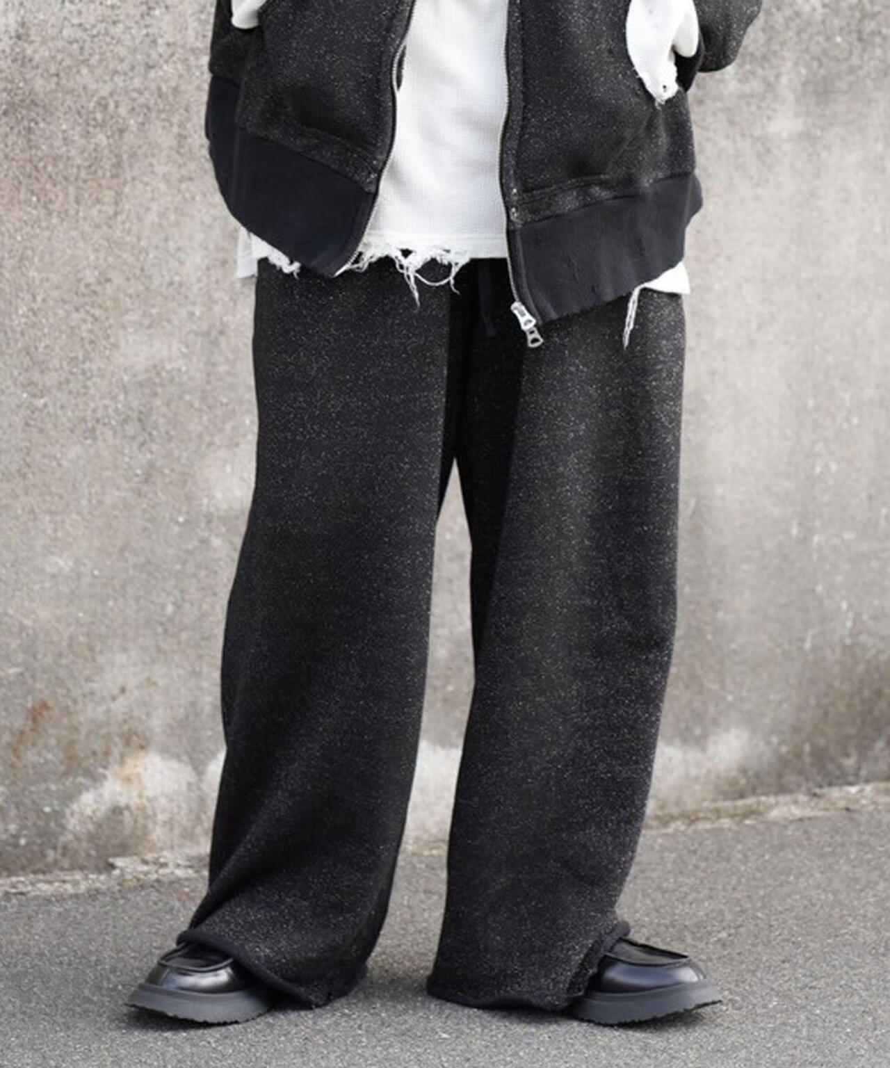 ANCELLM/アンセルム/DAMAGE SWEAT PANTS EX