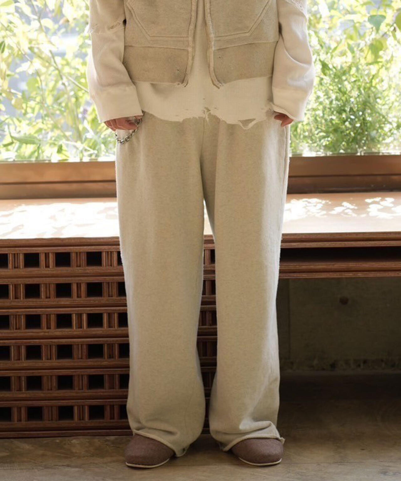 ANCELLM/アンセルム/DAMAGE SWEAT PANTS EX