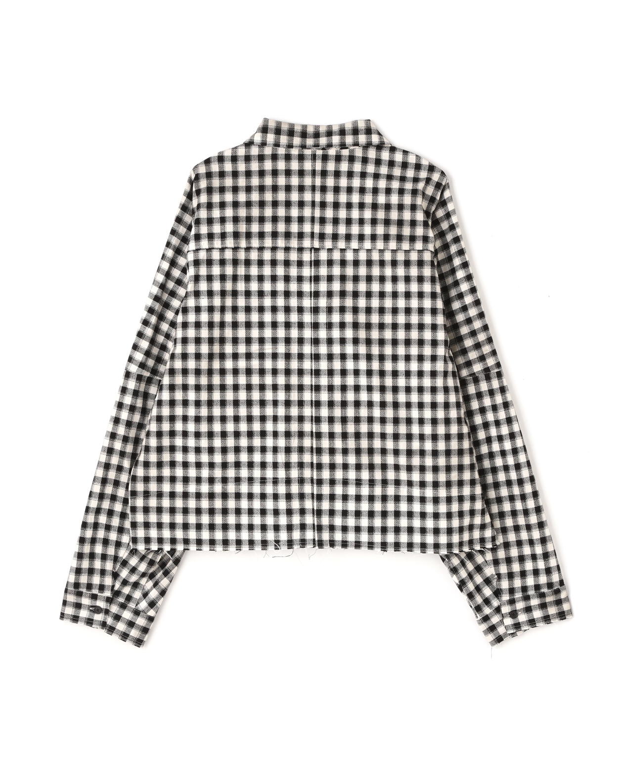 ANCELLM/アンセルム/C/R CHECK SHORT ZIPUP SHIRT