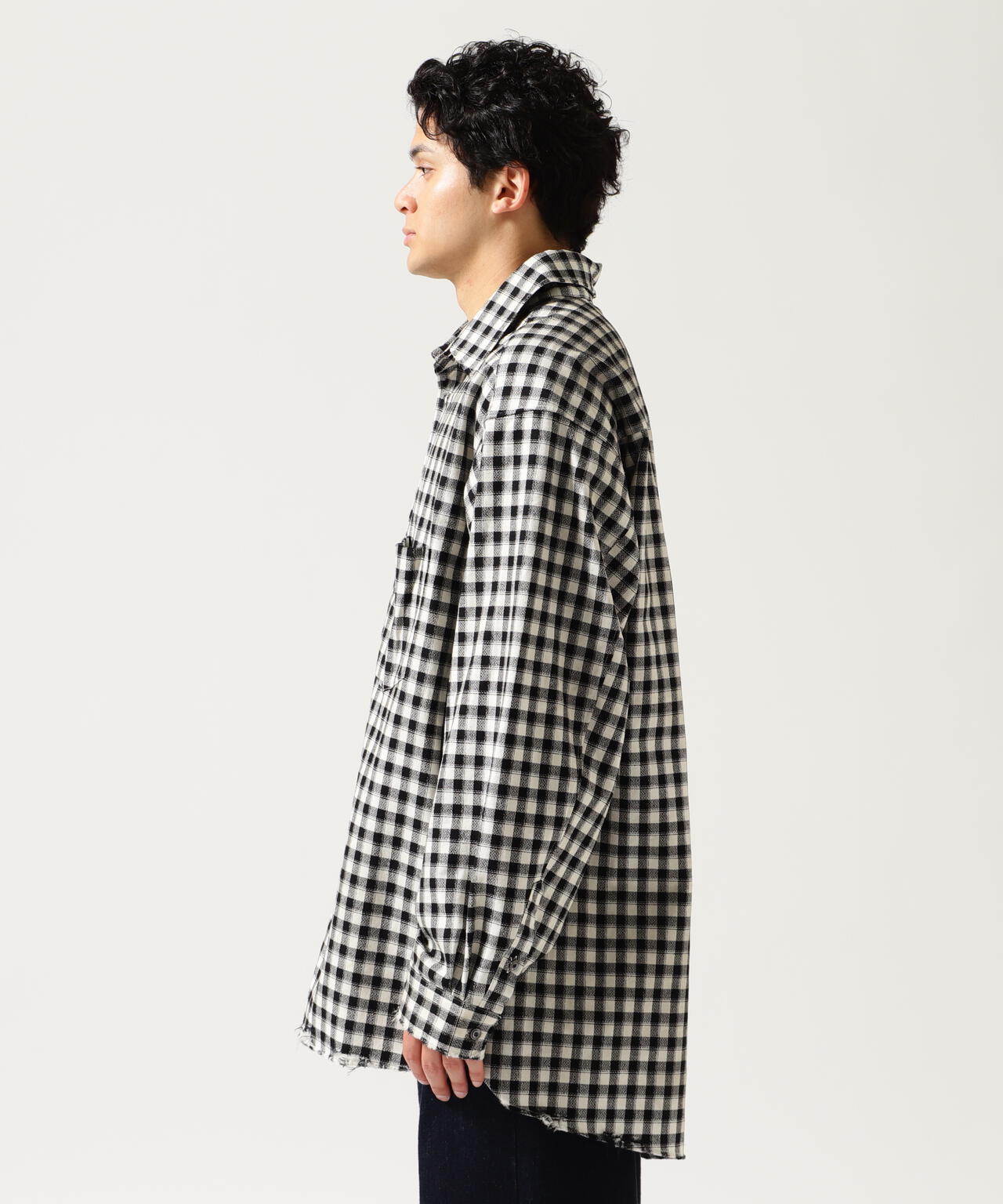 ANCELLM/アンセルム/ C/R CHECK OVER SHIRT/ANCSH55