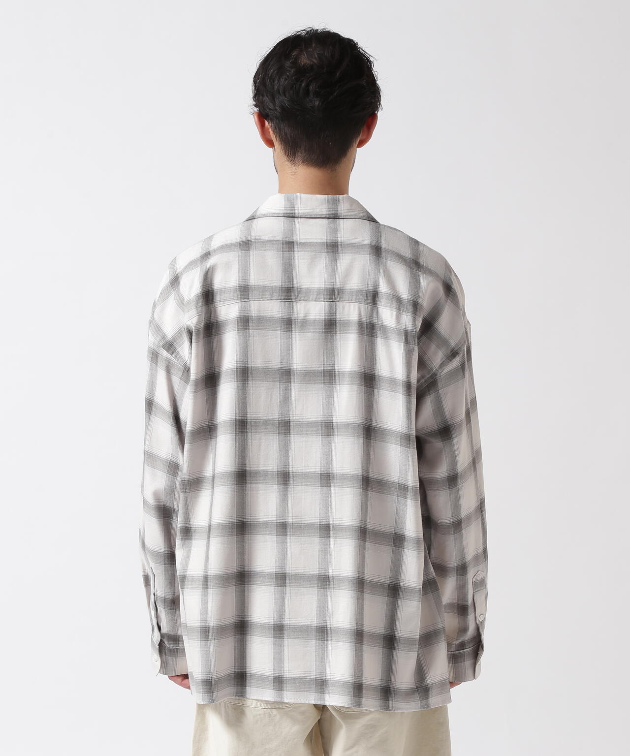 Toironier/トワロニエ/Opencollar Check Shirt