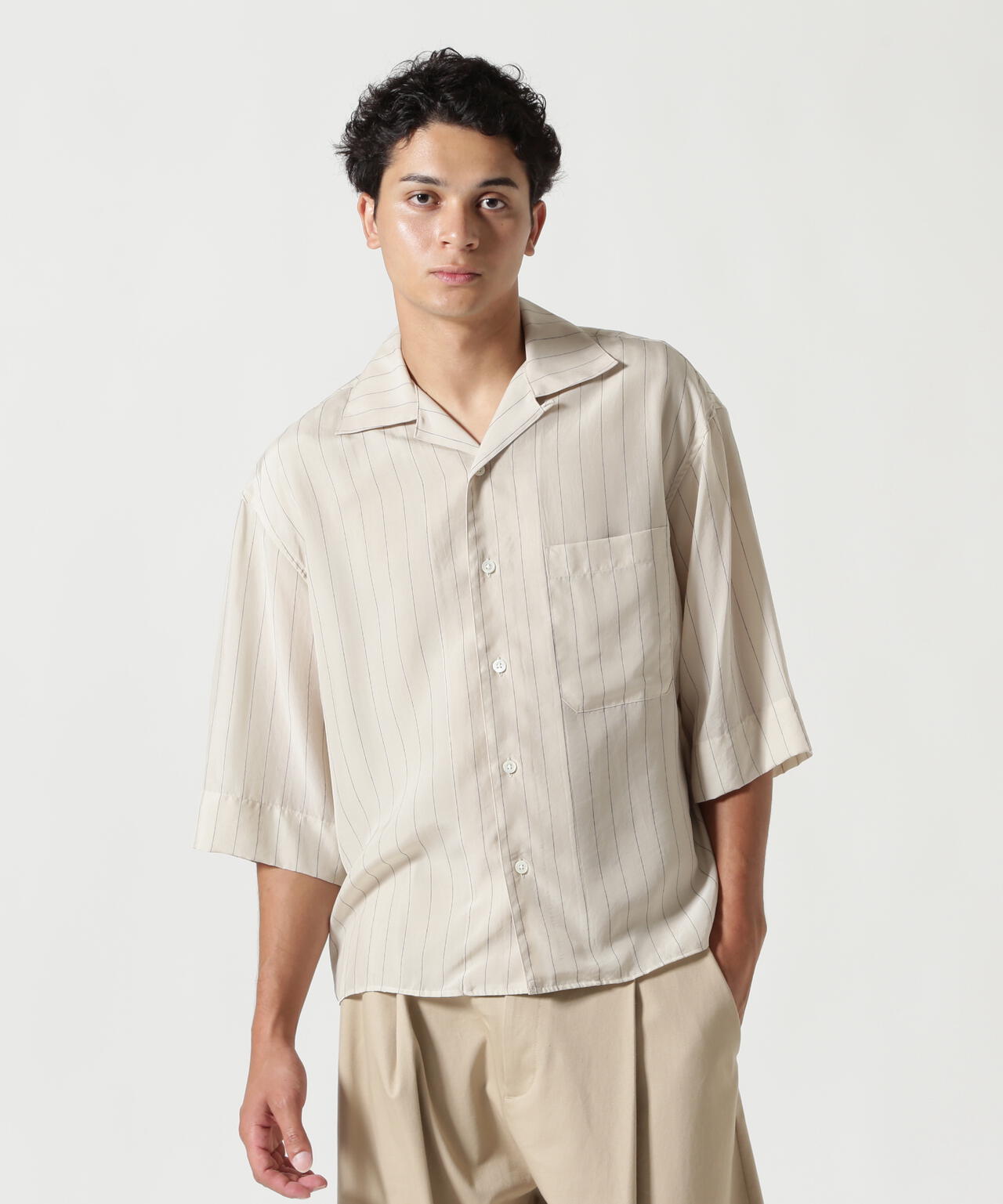 Toironier/トワロニエ/Open-Collar Shirt