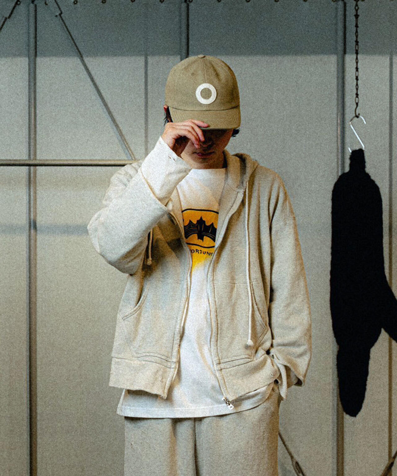 ANCELLM/アンセルム/LAYERED ZIP-UP HOODIE EX