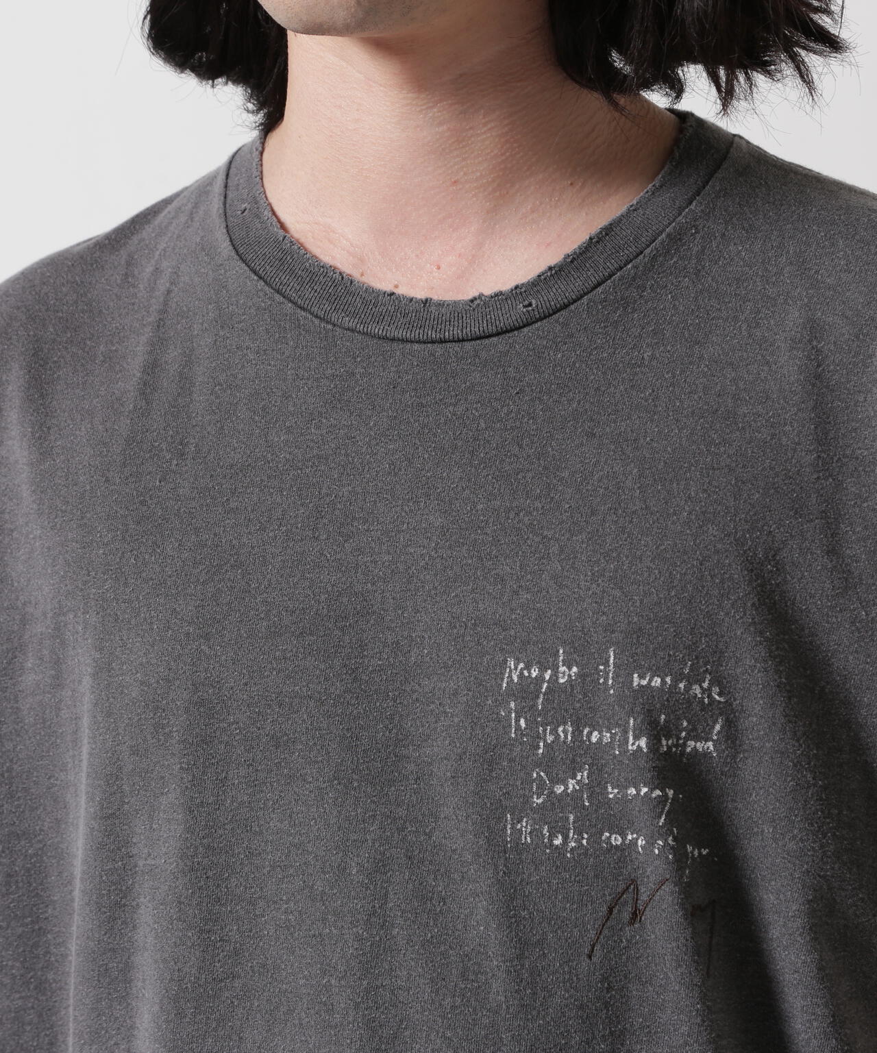 ANCELLM/アンセルム/MESSAGE T-SHIRT