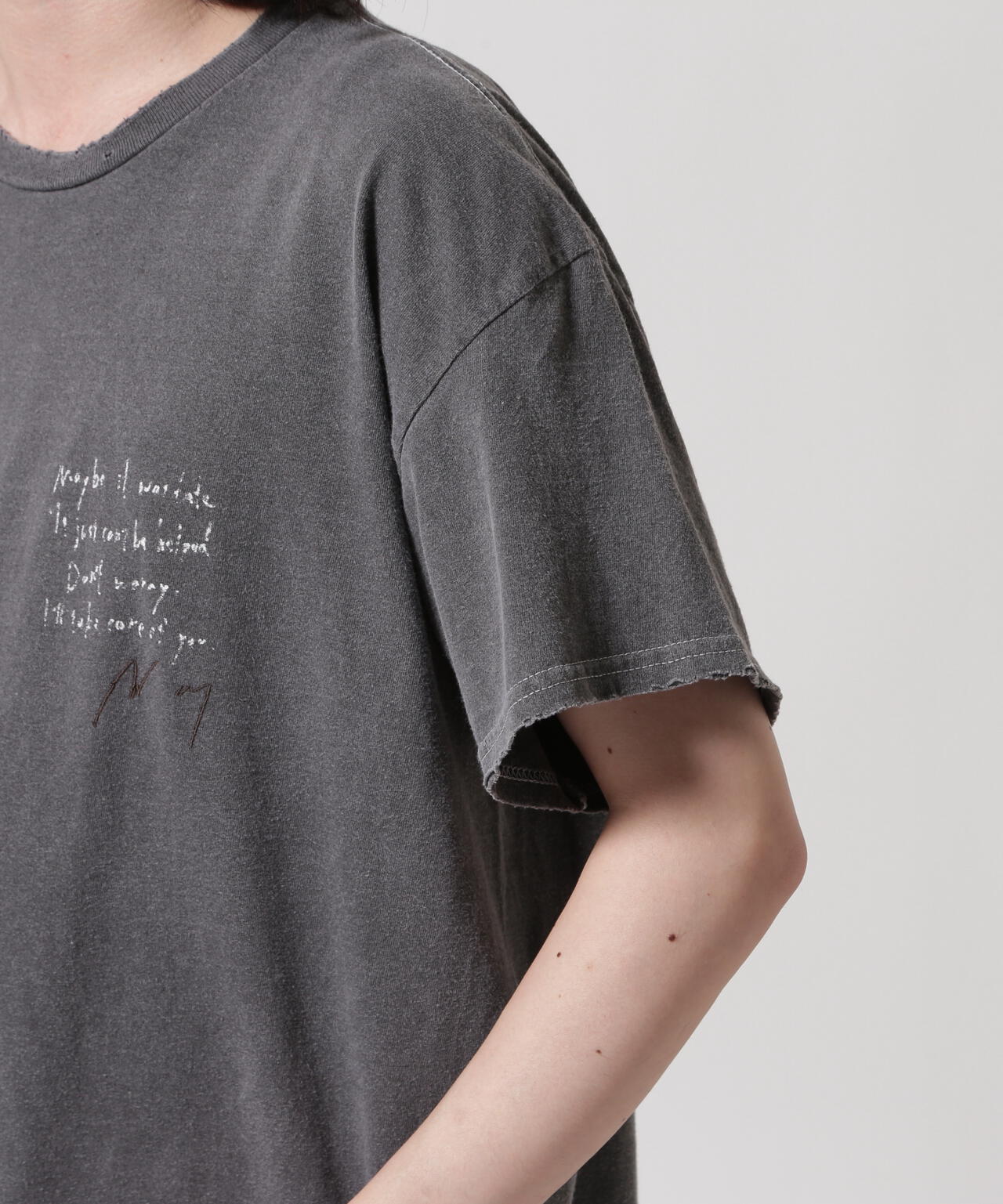 ANCELLM/アンセルム/MESSAGE T-SHIRT