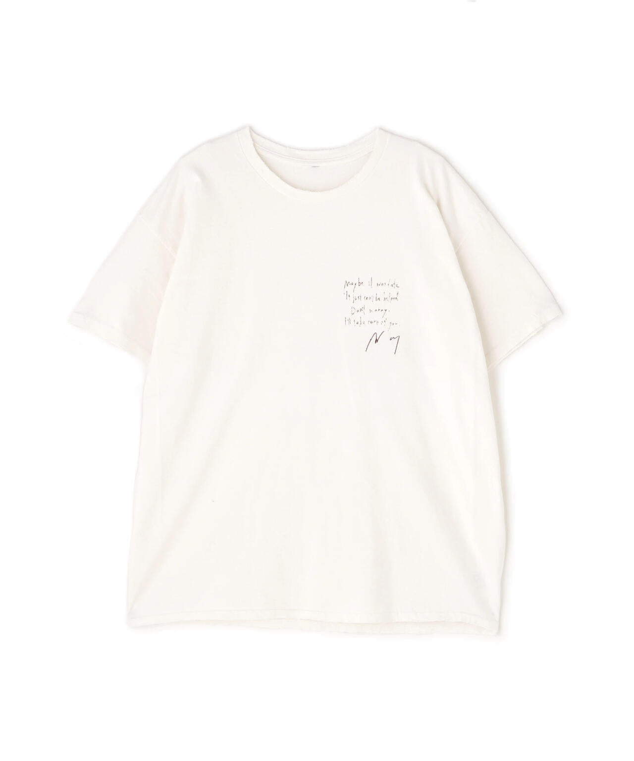 ANCELLM/アンセルム/MESSAGE T-SHIRT