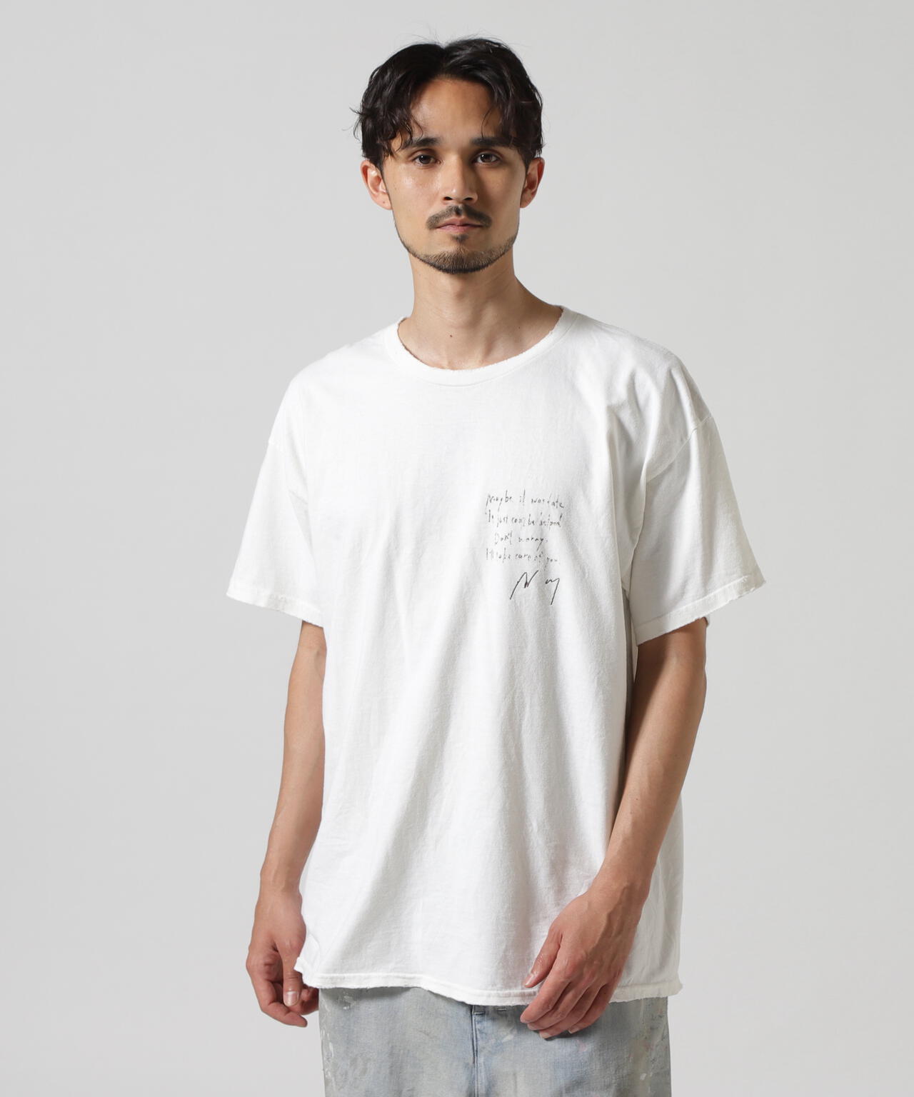 ANCELLM/アンセルム/MESSAGE T-SHIRT