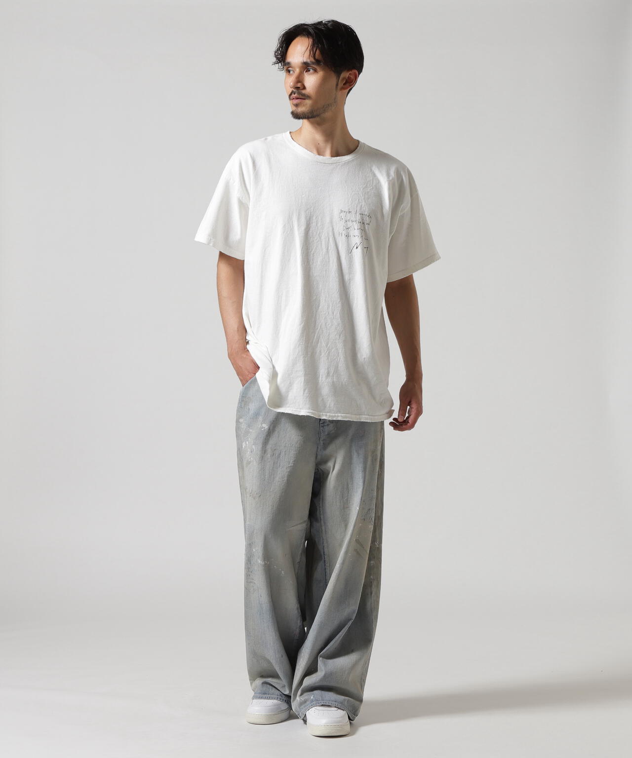ANCELLM/アンセルム/MESSAGE T-SHIRT