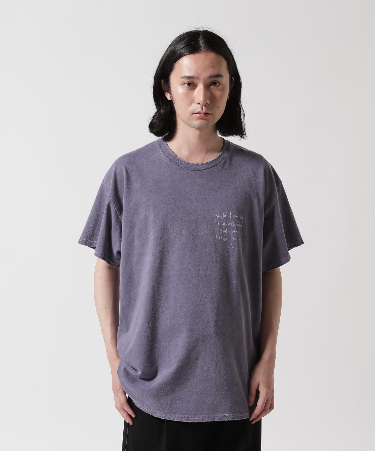 ANCELLM/アンセルム/MESSAGE T-SHIRT