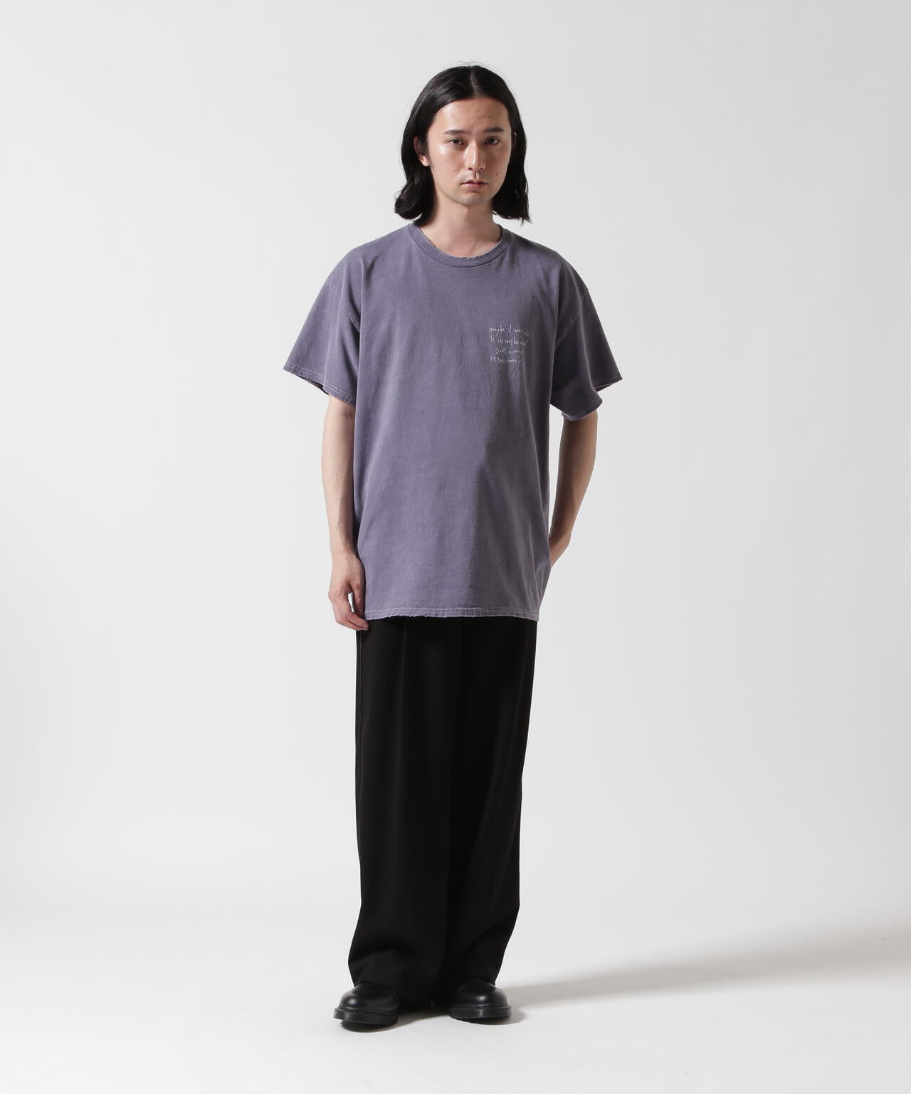 ANCELLM/アンセルム/MESSAGE T-SHIRT