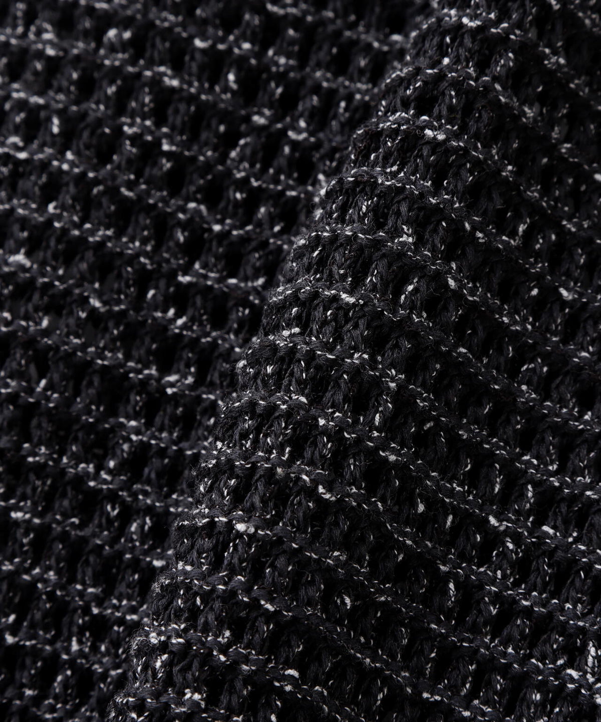 YOKE/ヨーク/MESH KNITTED CREWNECK SWEATER
