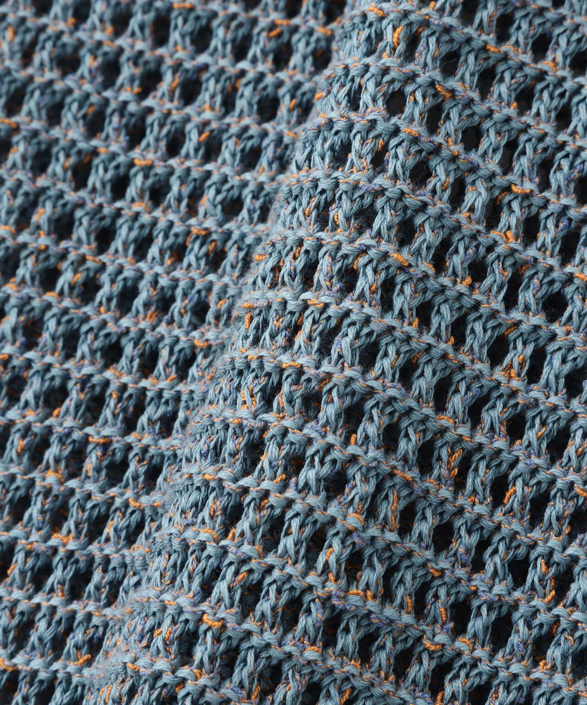 YOKE/ヨーク/MESH KNITTED CREWNECK SWEATER