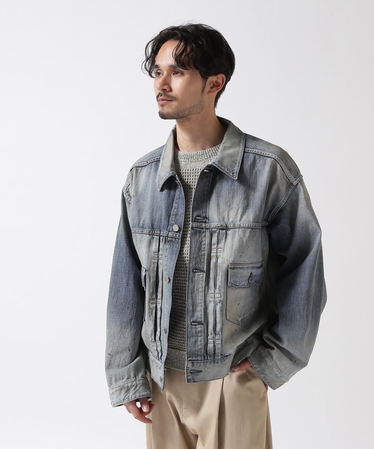 ANCELLM/アンセルム/AGING DENIM JACKET