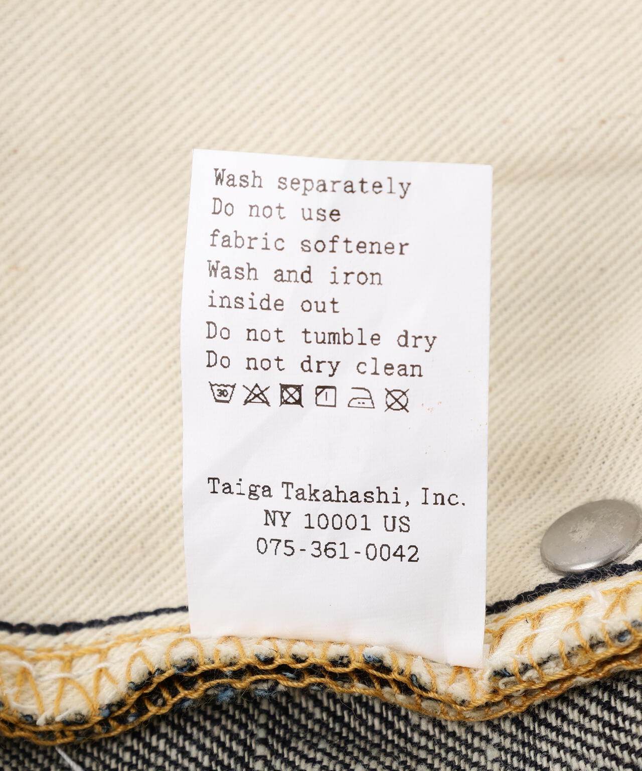 T.T/ティーティー/Lot.704 Denim Trousers C1920s/TAIGA TAKAHASHI/タイガタカハシ