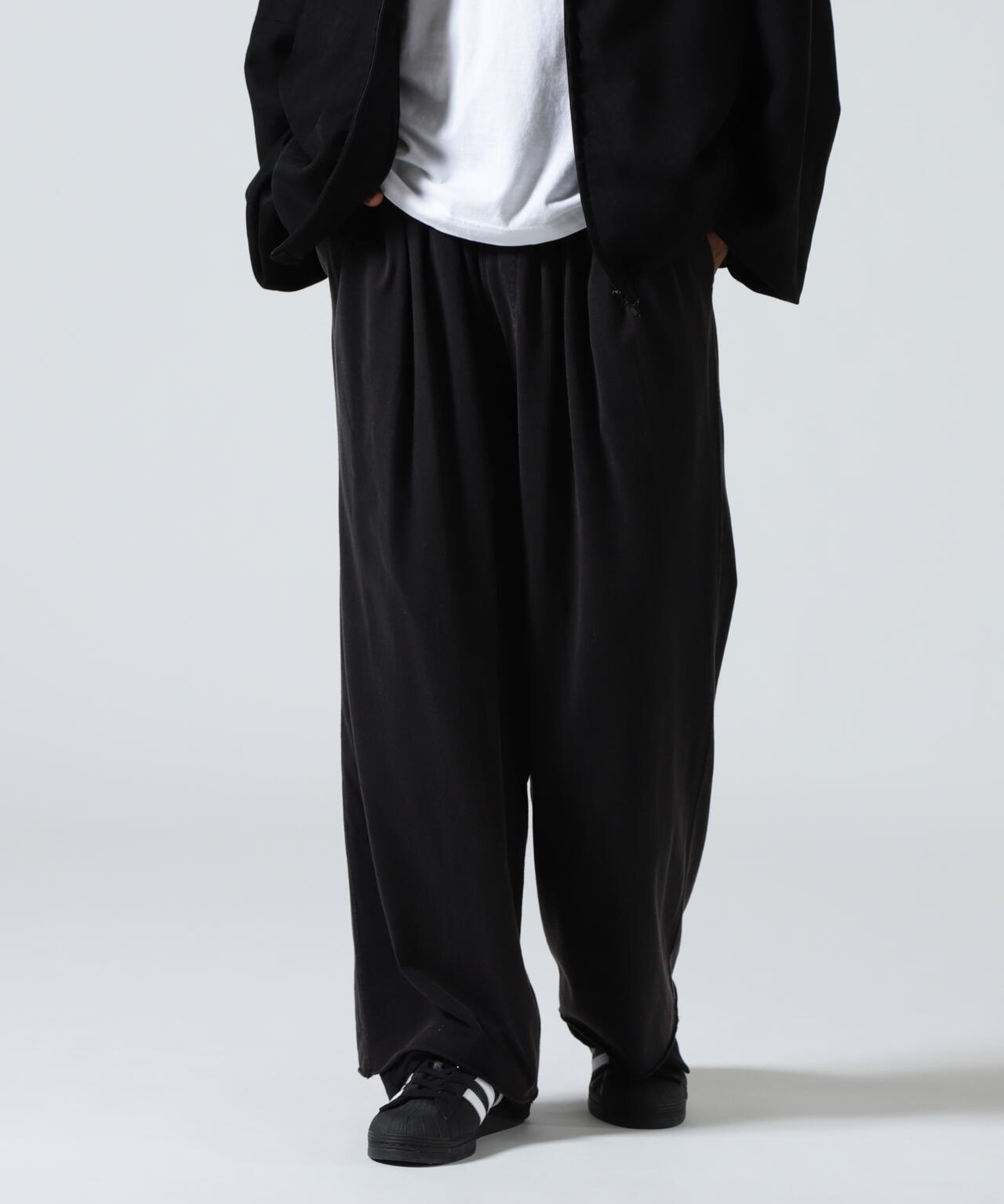 ANCELLM/アンセルム/DRAPE WIDE EASY CUT SLACKS