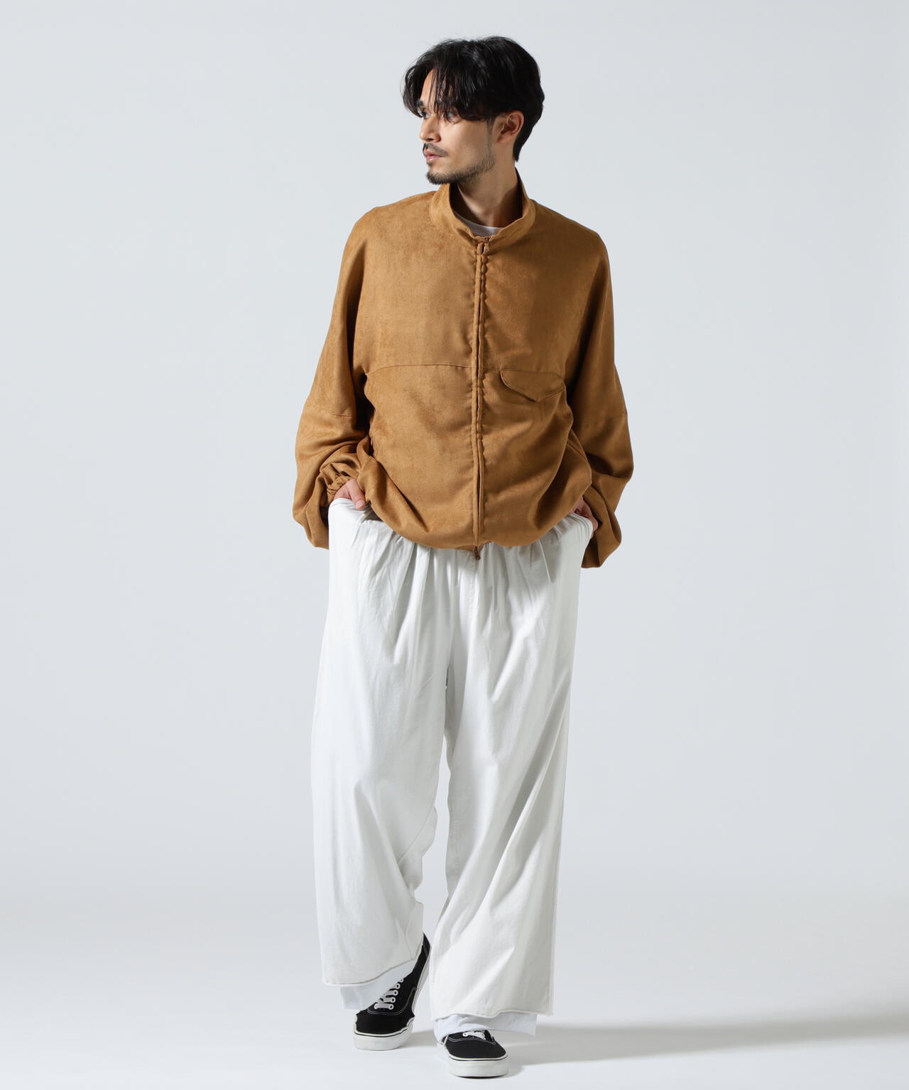 ANCELLM/アンセルム/DRAPE WIDE EASY CUT SLACKS