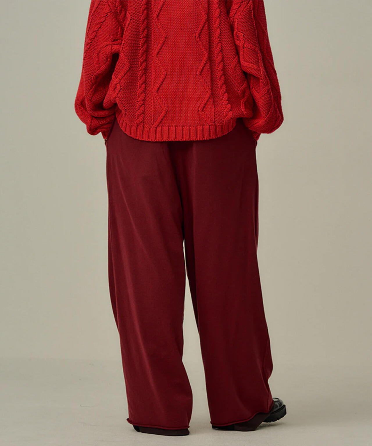 ANCELLM/アンセルム/DRAPE WIDE EASY CUT SLACKS