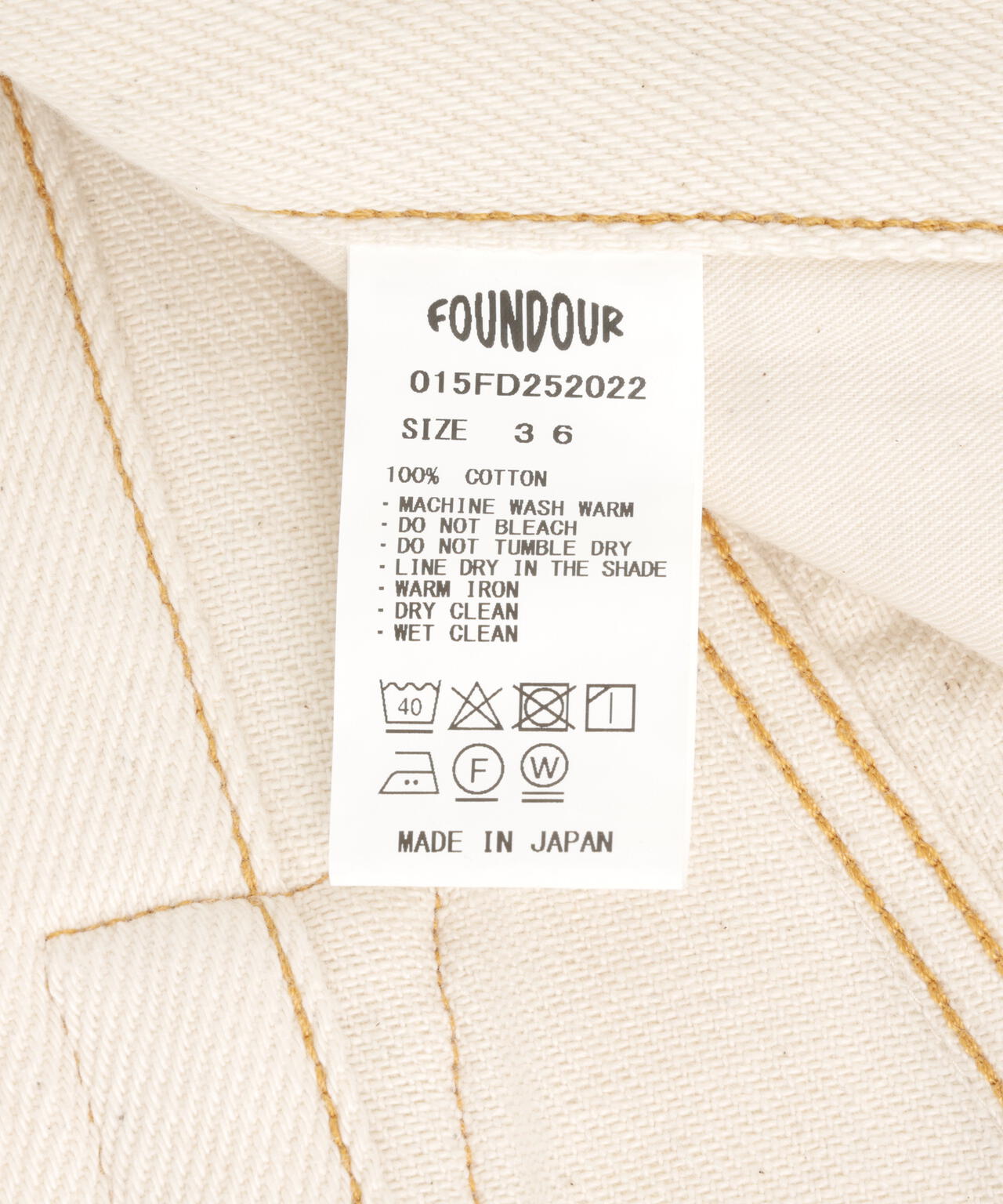 FOUNDOUR/ファウンダ/DENIM WORK PANTS