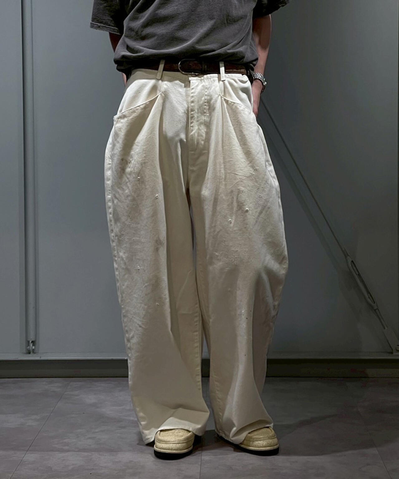 ANCELLM/アンセルム/WIDE CHINO SLACKS