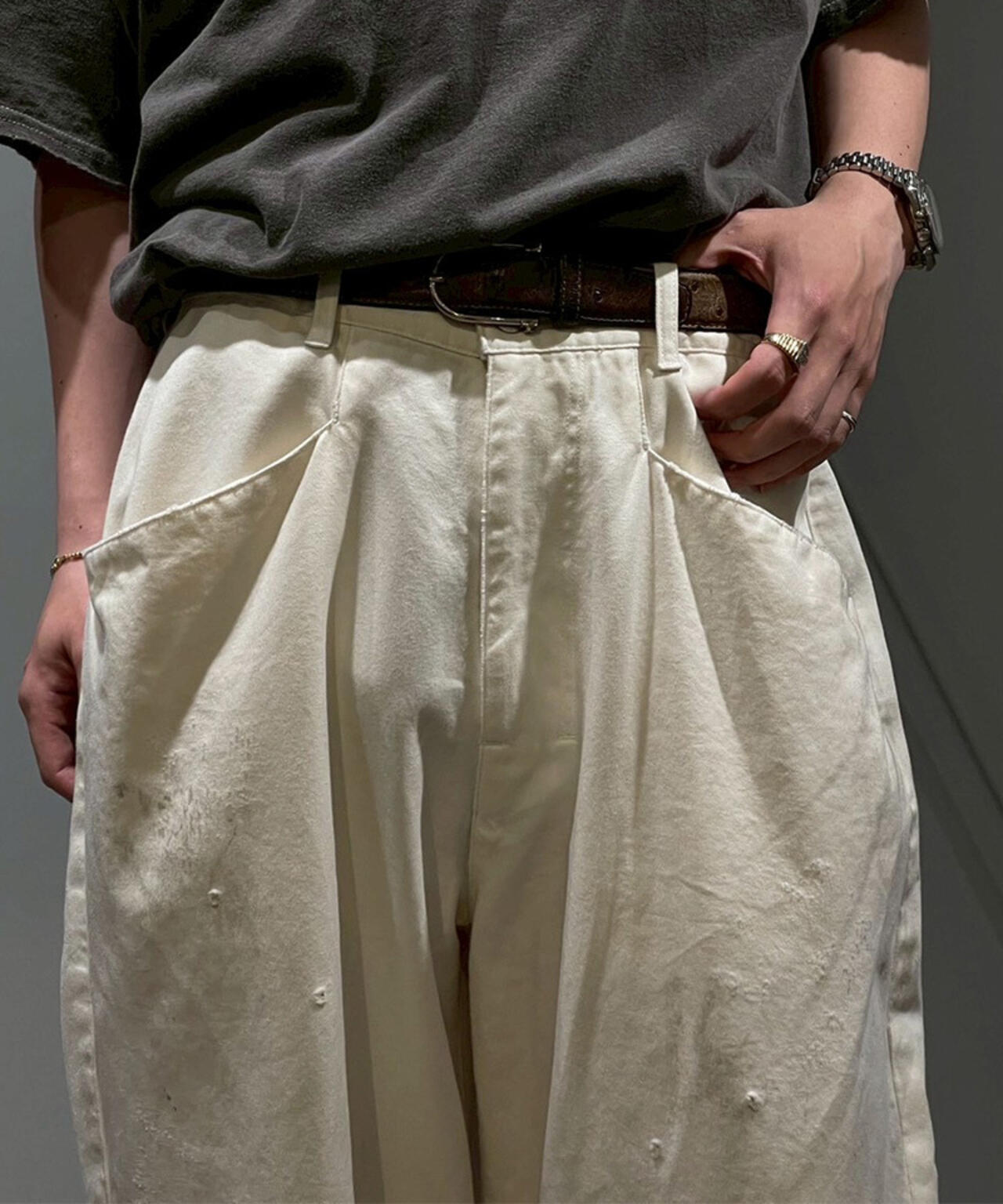 ANCELLM/アンセルム/WIDE CHINO SLACKS