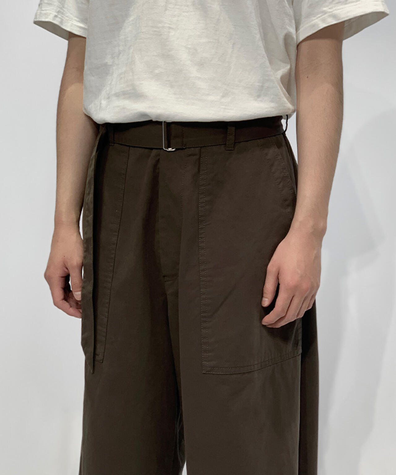 Toironier/トワロニエ/Belted Chino Shorts