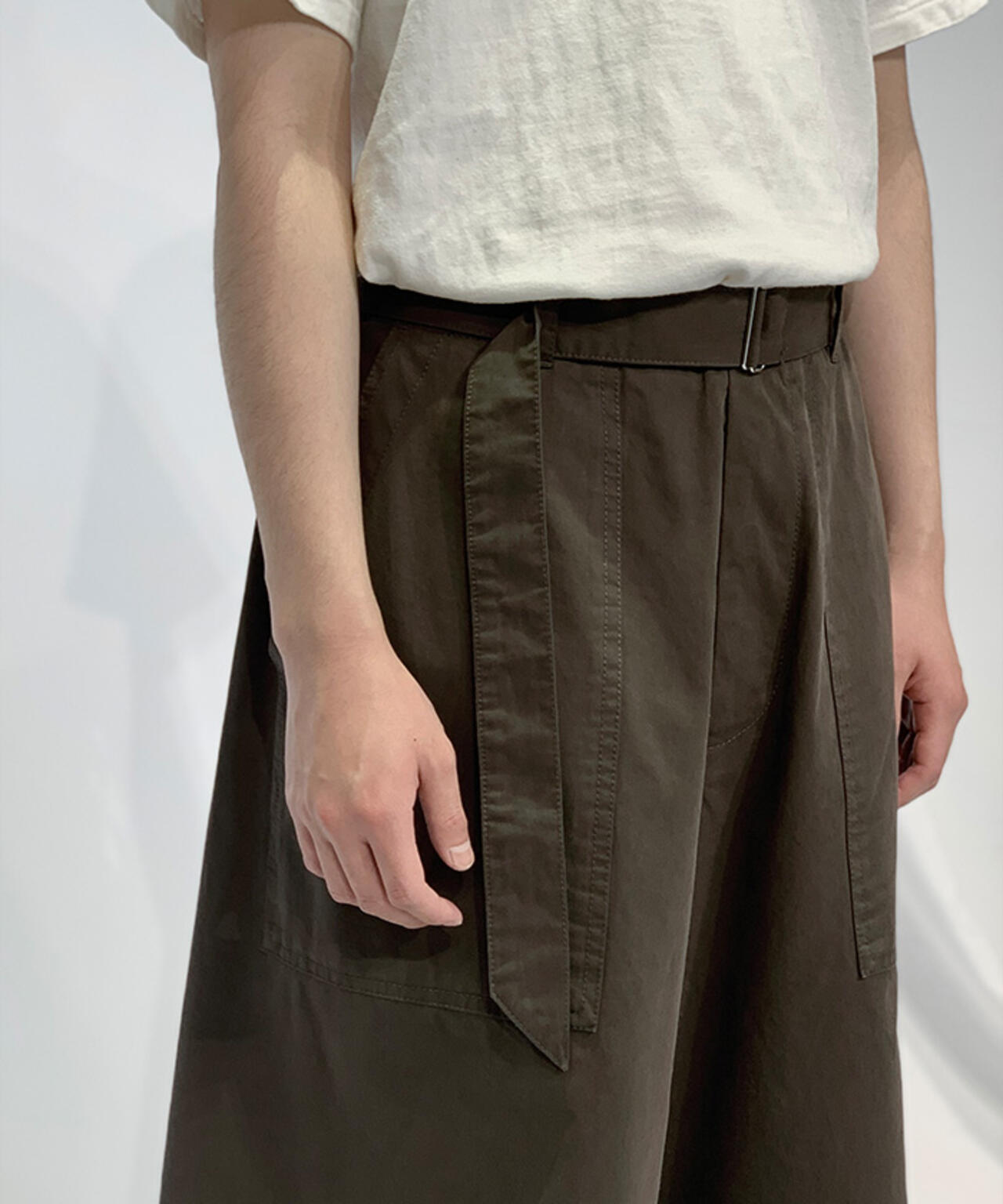 Toironier/トワロニエ/Belted Chino Shorts