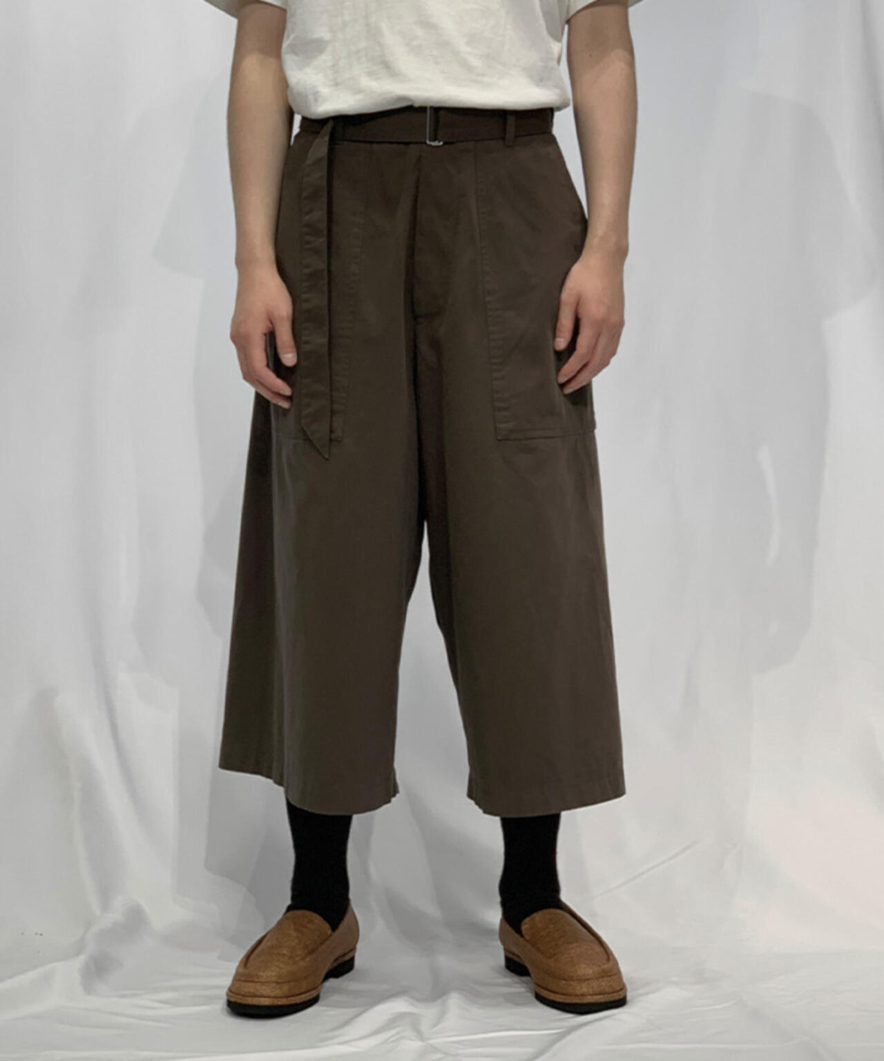 Toironier/トワロニエ/Belted Chino Shorts