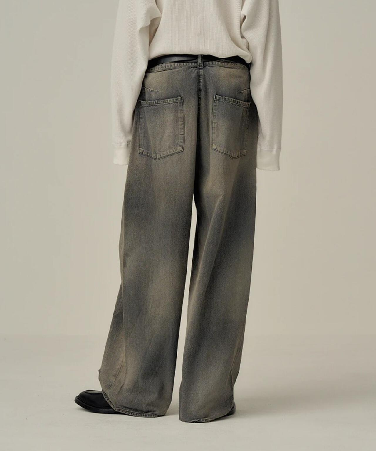ANCELLM/アンセルム/DENIM WIDE SLACKS