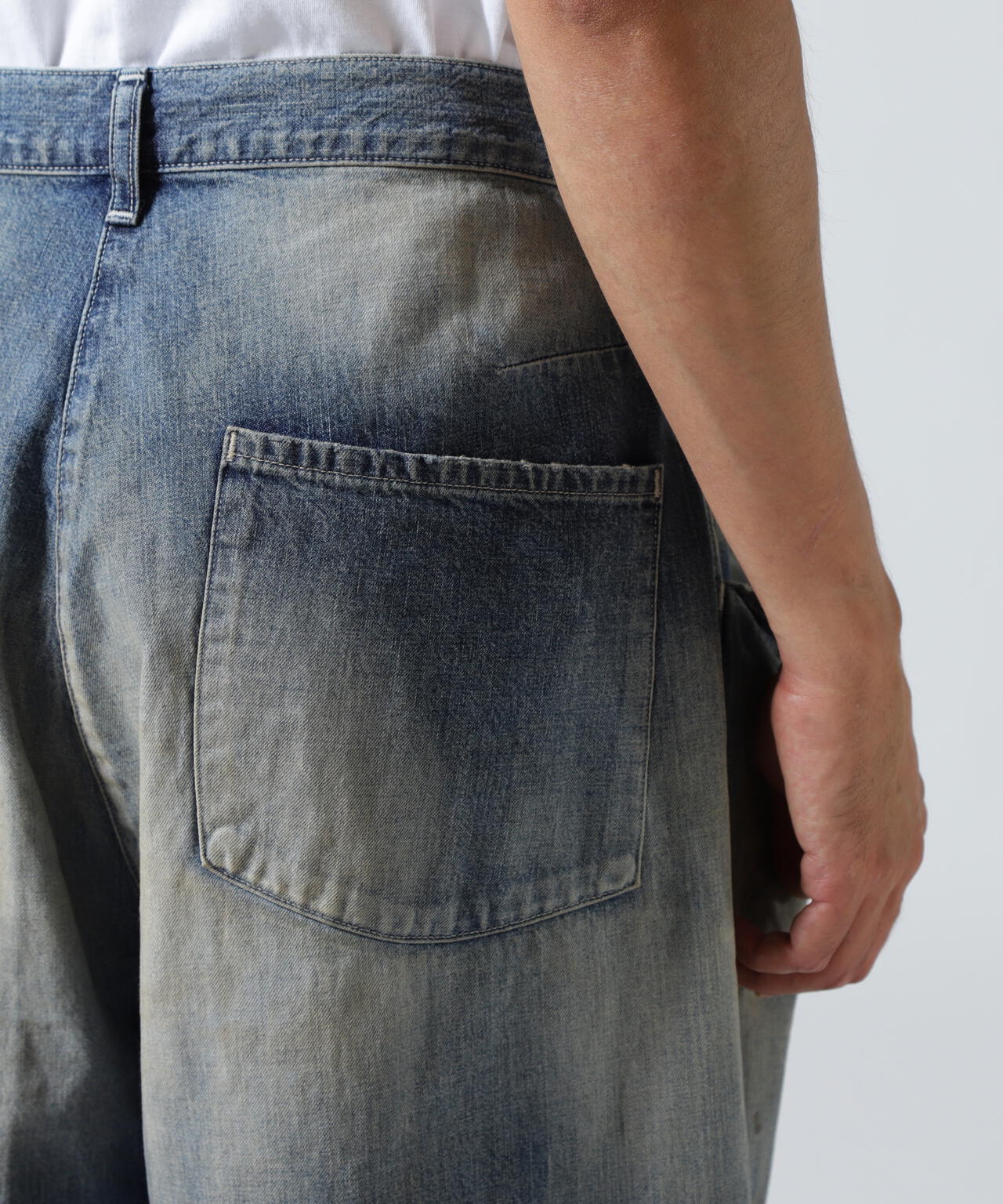 ANCELLM/アンセルム/DENIM WIDE SLACKS