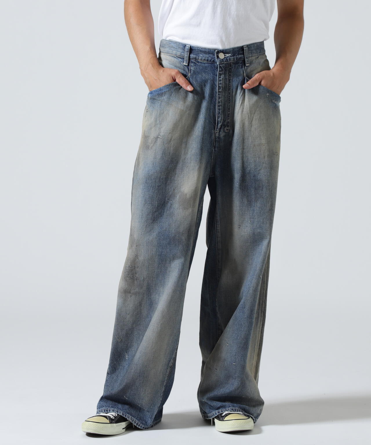 ANCELLM/アンセルム/DENIM WIDE SLACKS