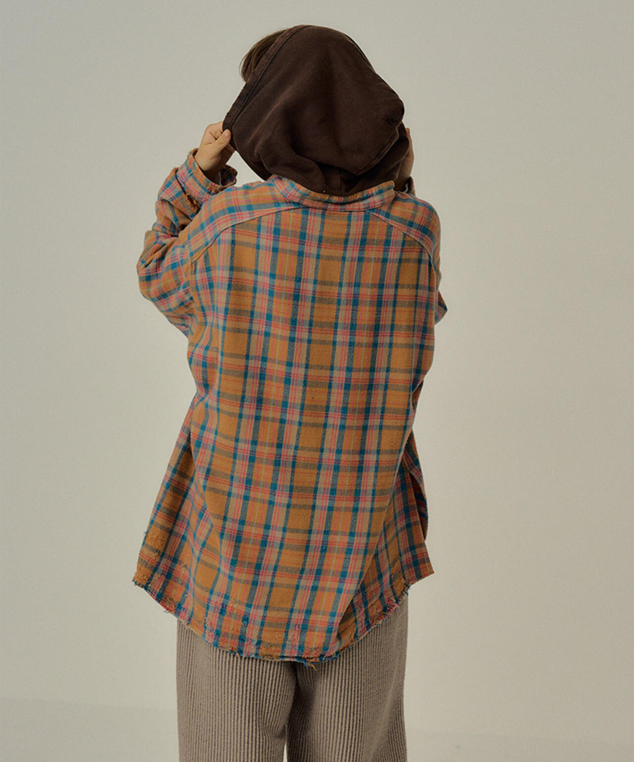 ANCELLM/アンセルム/NEL CHECK HOODIE SHIRT