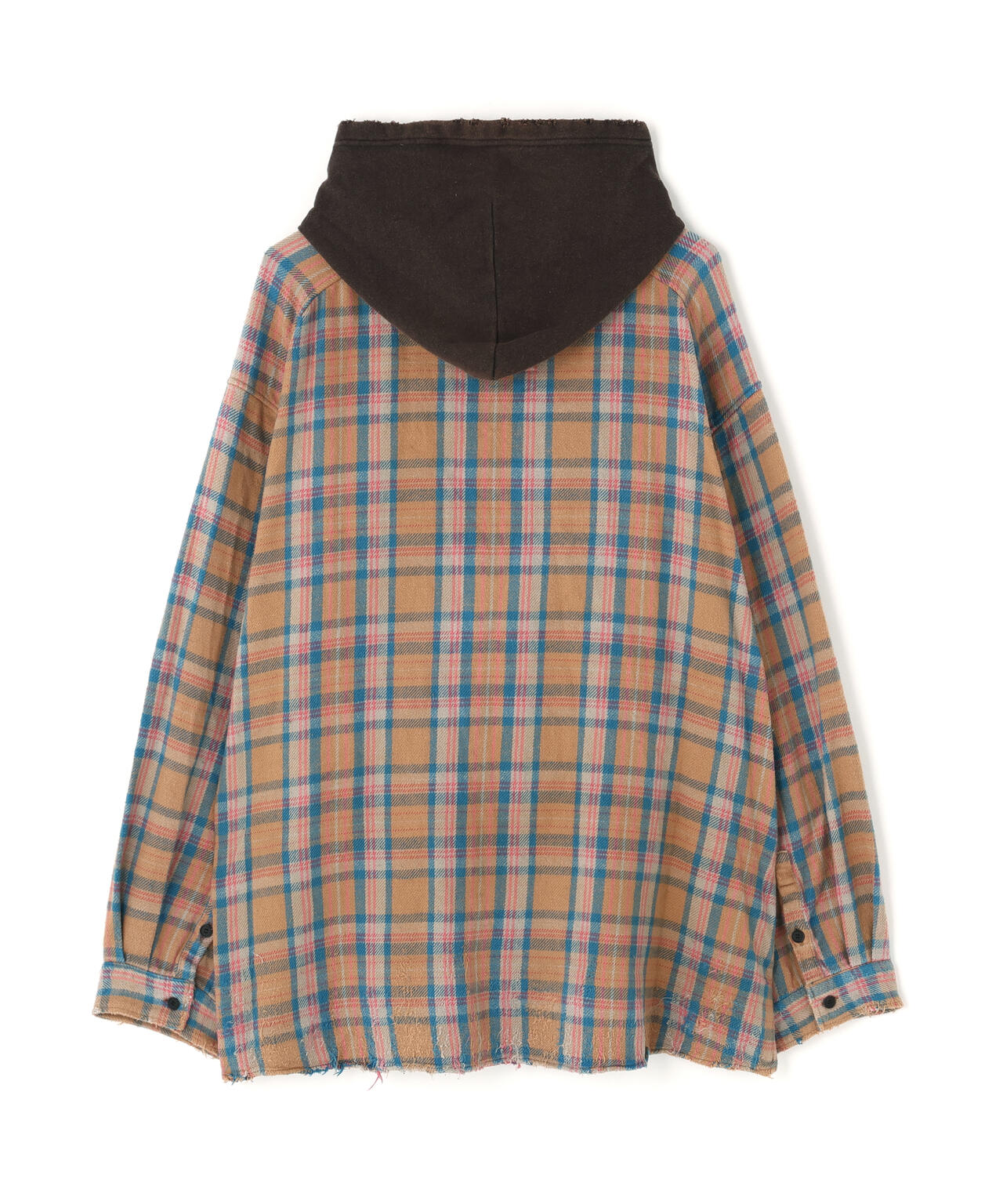 ANCELLM/アンセルム/NEL CHECK HOODIE SHIRT