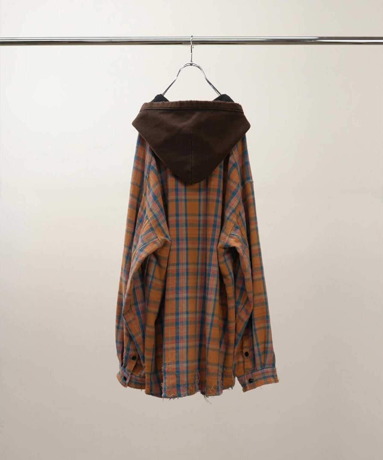 ANCELLM/アンセルム/NEL CHECK HOODIE SHIRT