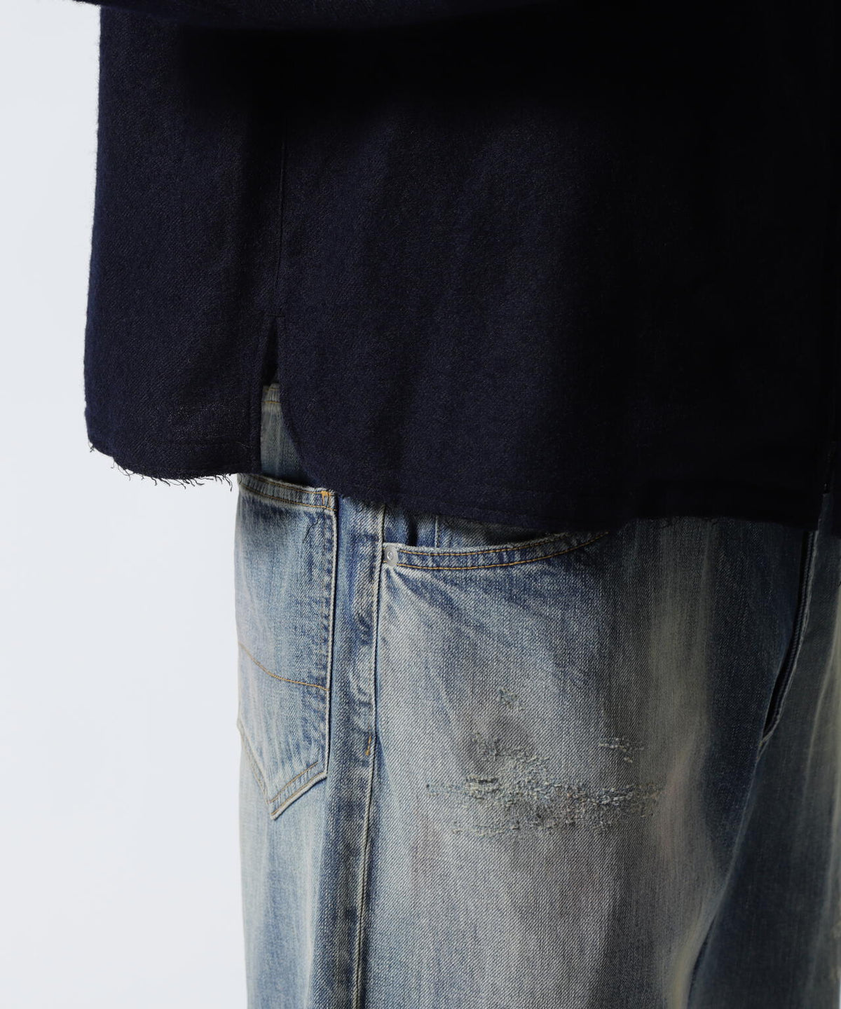 ANCELLM/アンセルム/SHRINK WOOL SHORT ZIPUP SHIRT JACKET