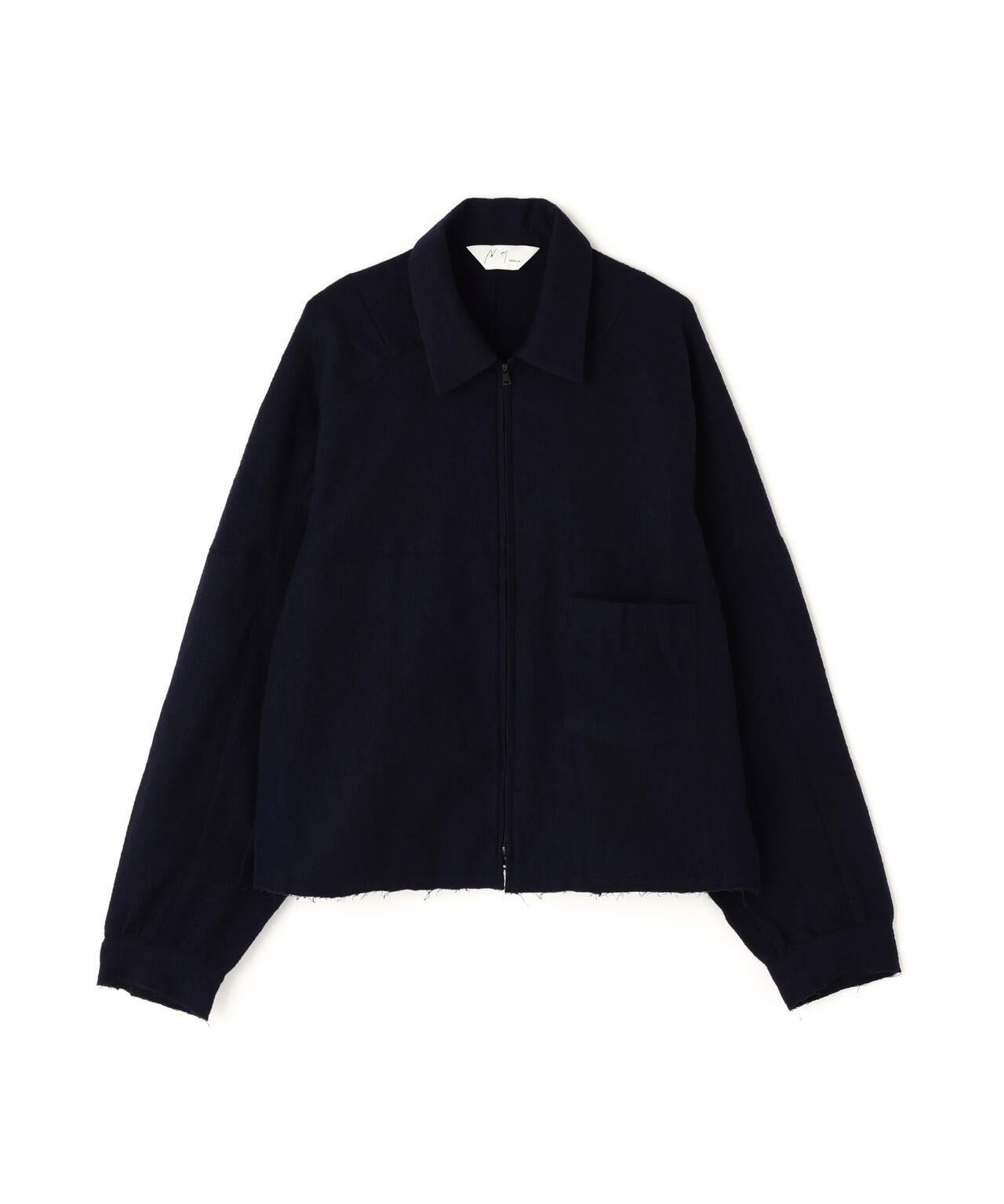 ANCELLM/アンセルム/SHRINK WOOL SHORT ZIPUP SHIRT JACKET