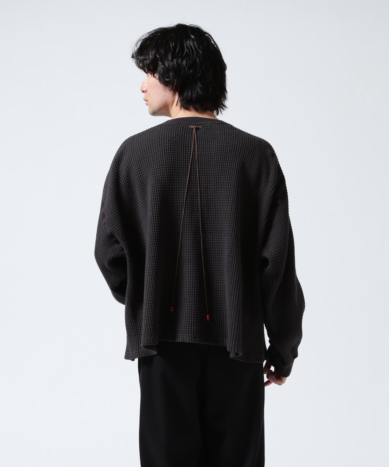 ANCELLM/アンセルム/HEAVY WAFFLE OVER LS