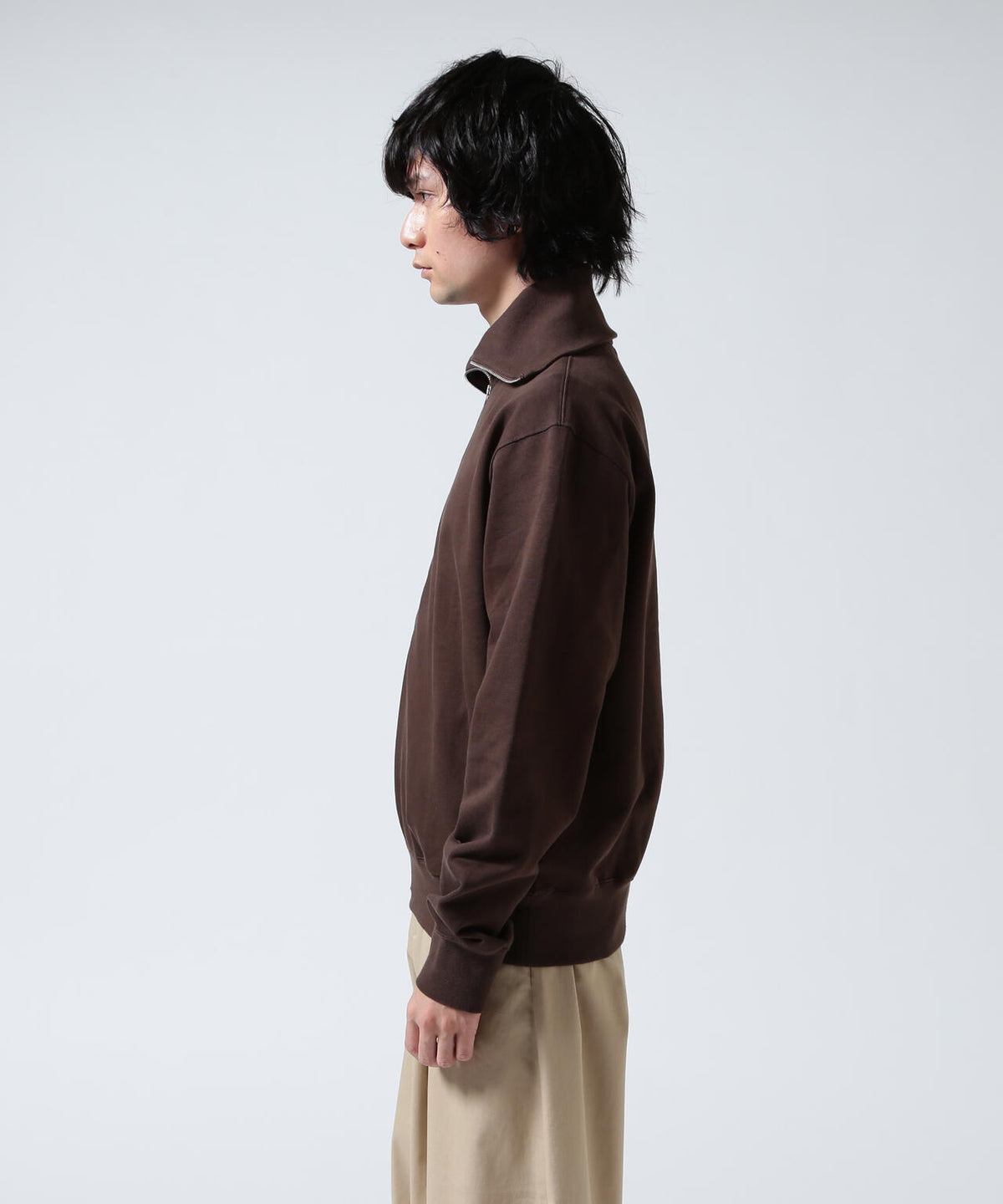 Toironier/トワロニエ/Half Zip Sweat Shirts