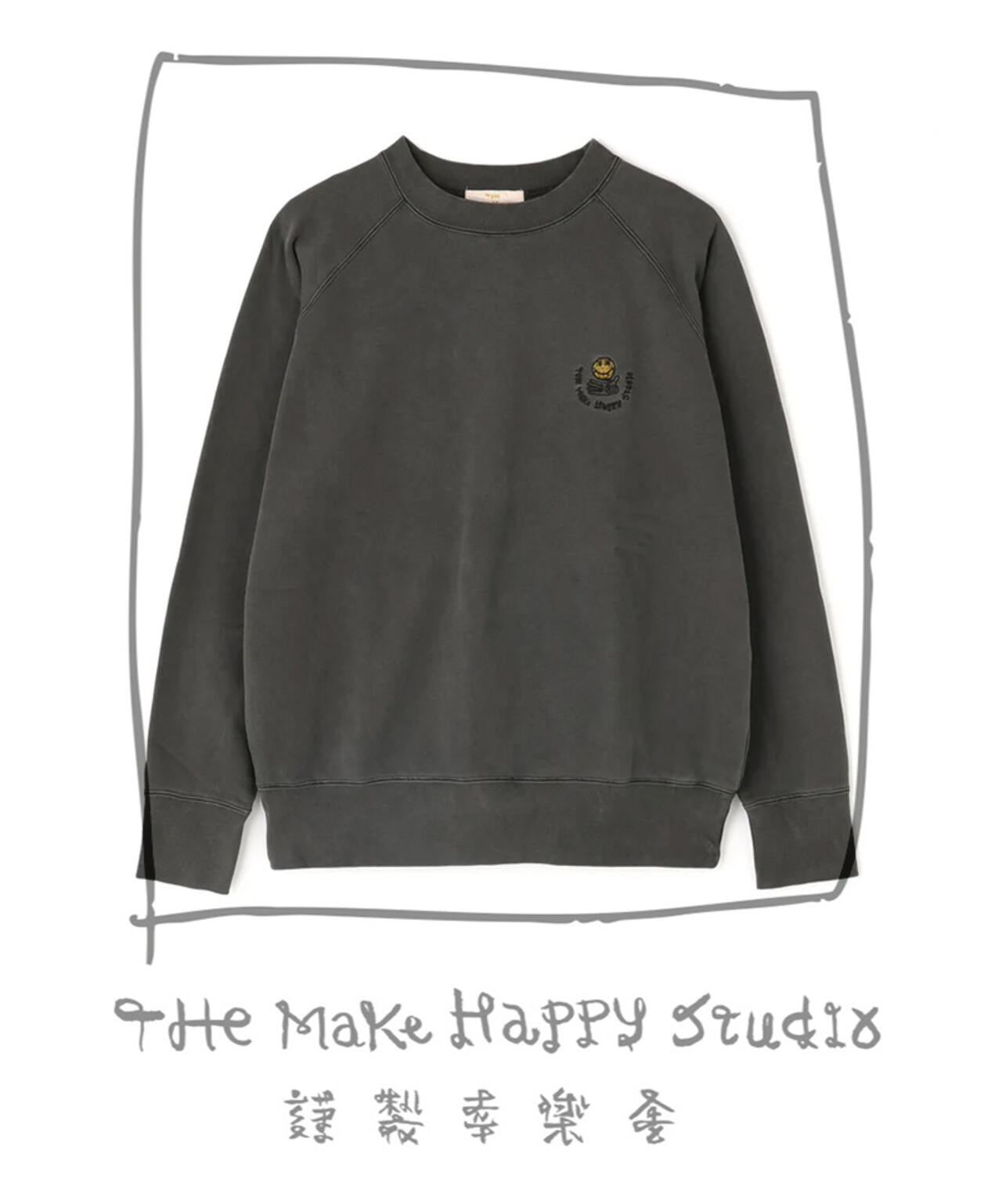 The Make Happy Studio/ザメイクハッピーストゥディオ/RAGLAN CREWNECK SWEAT