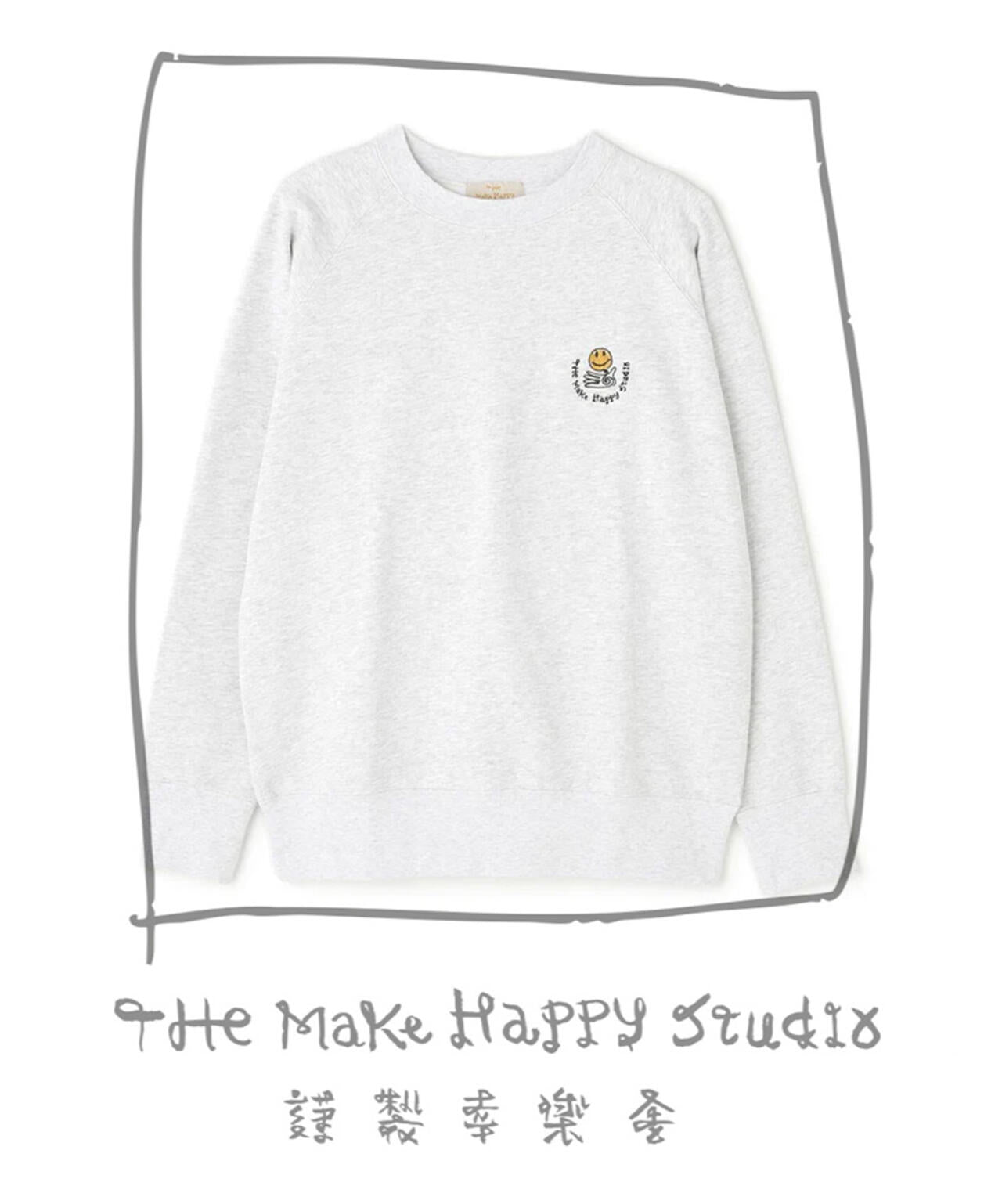 The Make Happy Studio/ザメイクハッピーストゥディオ/RAGLAN CREWNECK SWEAT