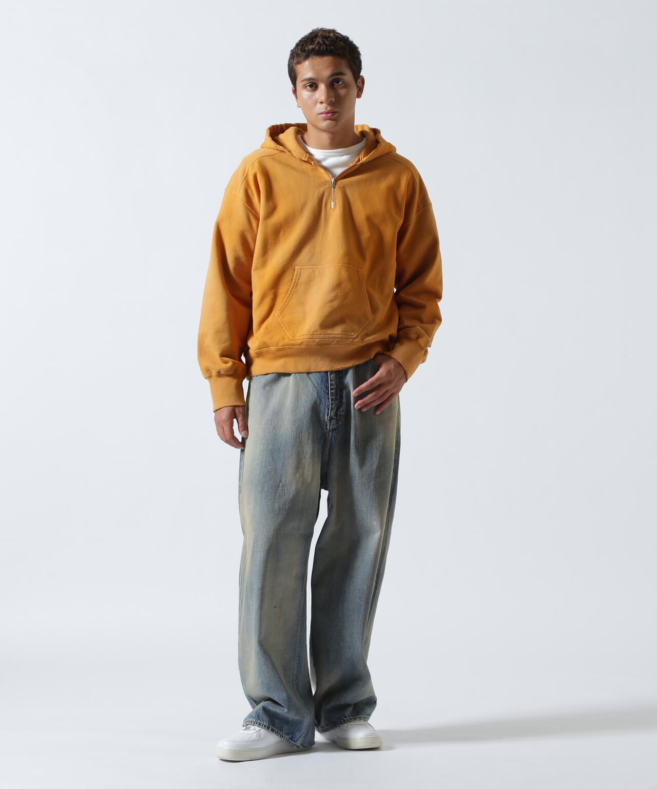 ANCELLM/アンセルム/HALF ZIP HOODIE