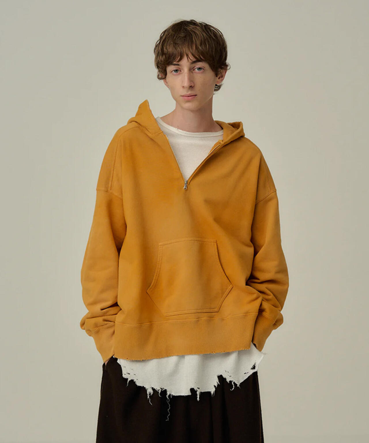 ANCELLM/アンセルム/HALF ZIP HOODIE