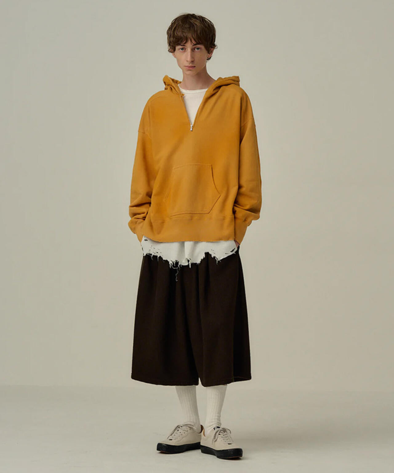 ANCELLM/アンセルム/HALF ZIP HOODIE