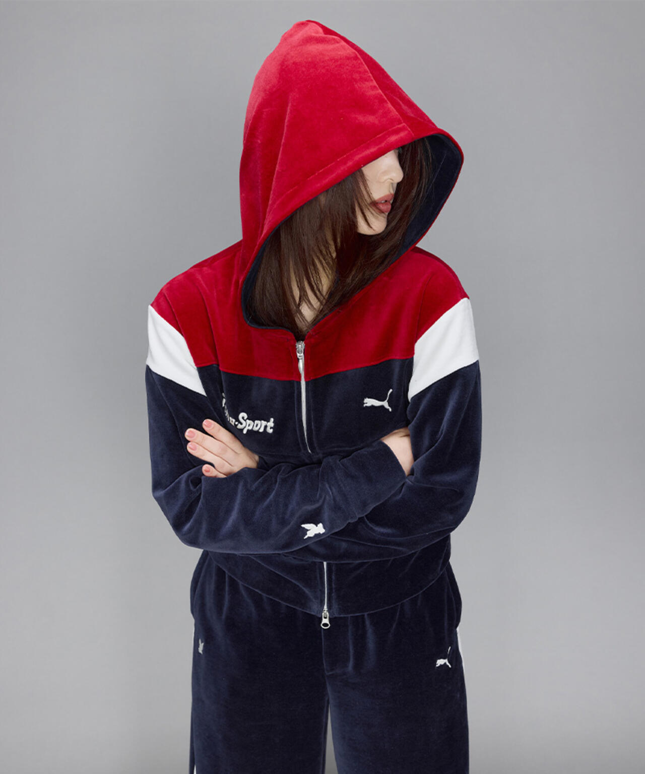 PUMA×MASU/プーマ×エムエーエスユー/T7 SHORT TRACK HOODIE