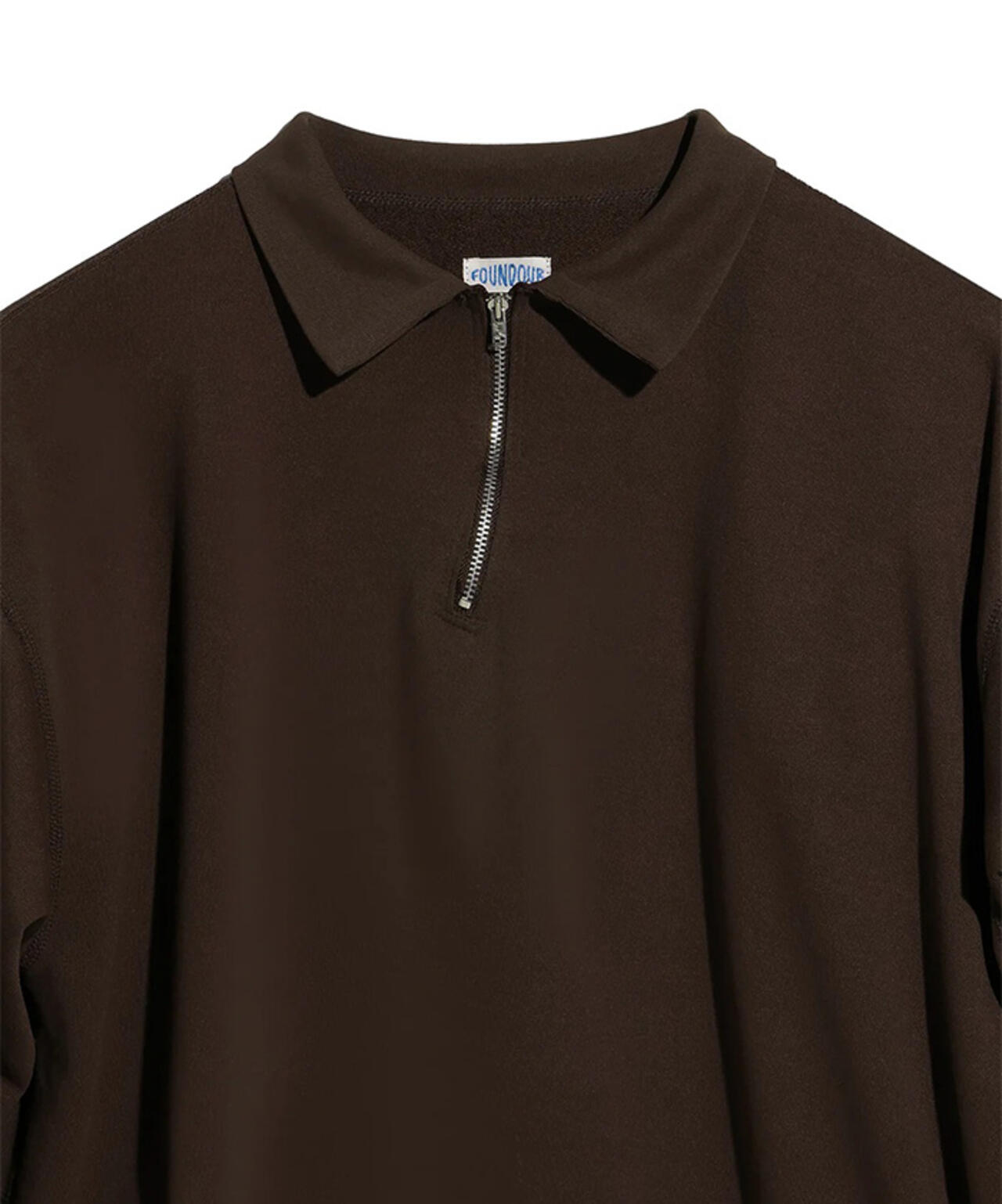 FOUNDOUR/ファウンダ/HALF ZIP LONG SLEEVE SHIRT