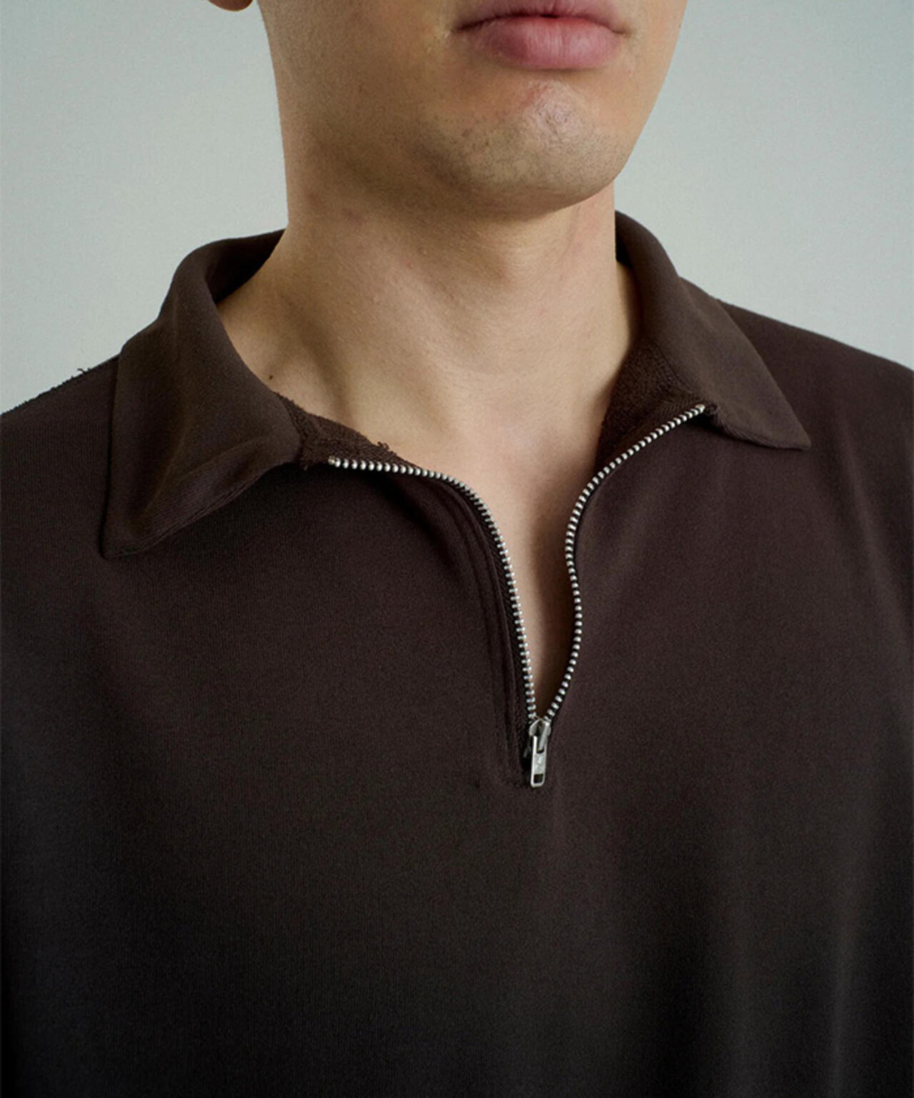 FOUNDOUR/ファウンダ/HALF ZIP LONG SLEEVE SHIRT