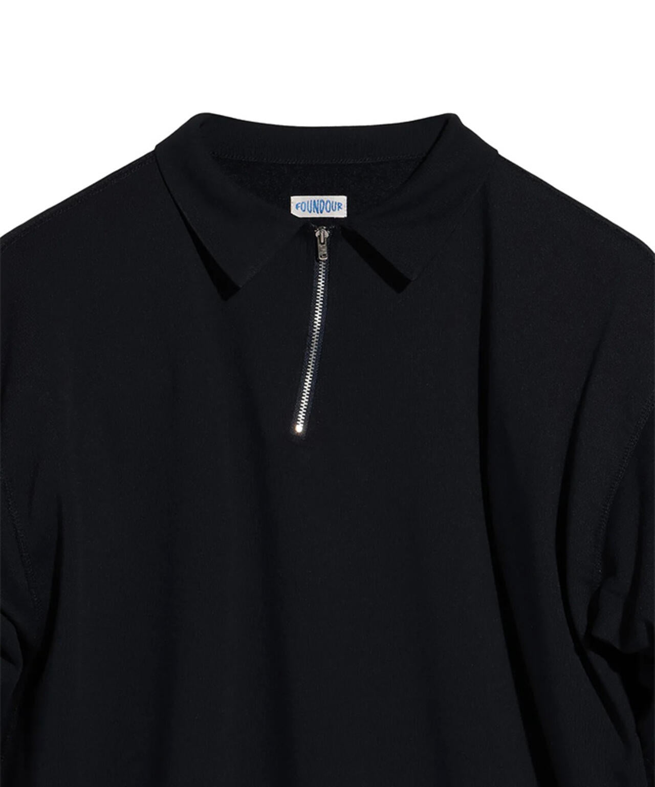 FOUNDOUR/ファウンダ/HALF ZIP LONG SLEEVE SHIRT