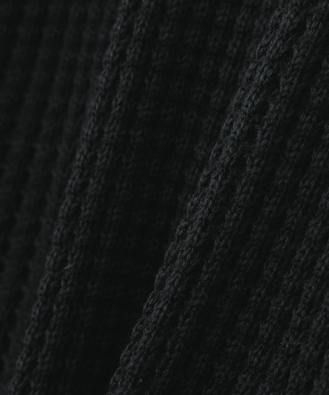 Toironier/トワロニエ/Zip Waffle Knit Hoodie