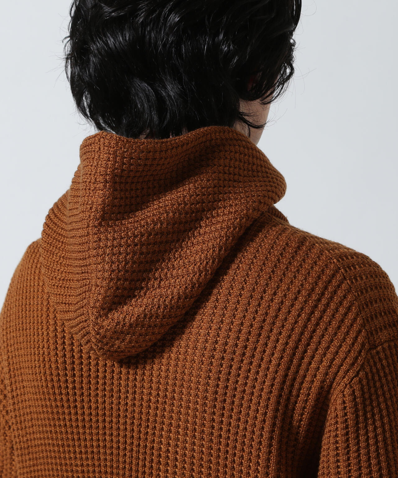Toironier/トワロニエ/Zip Waffle Knit Hoodie
