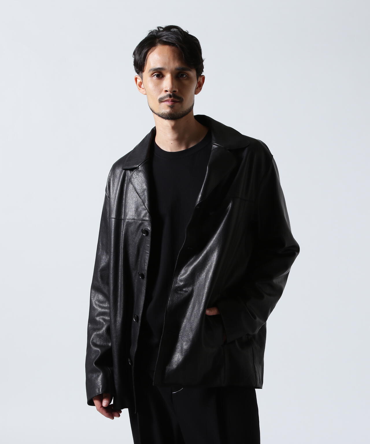 YOKE/ヨーク/Leather Car Jacket/YK25FW01018B
